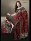 Red & Green Saree