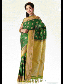 Green Color Saree