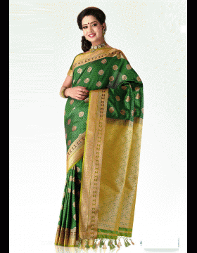 Green Color Saree